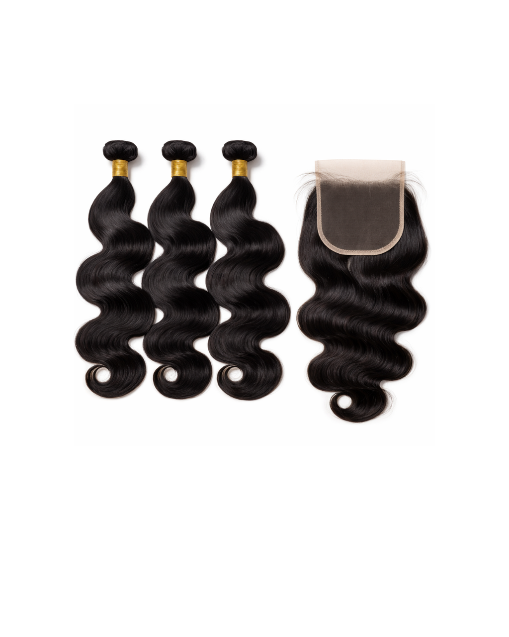 Bundles 20” + Closure 5x5 18” – Cheveux Humains 13A